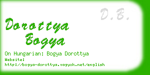 dorottya bogya business card
